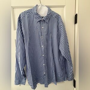 Vineyard Vines Navy and White Checkered Shirt